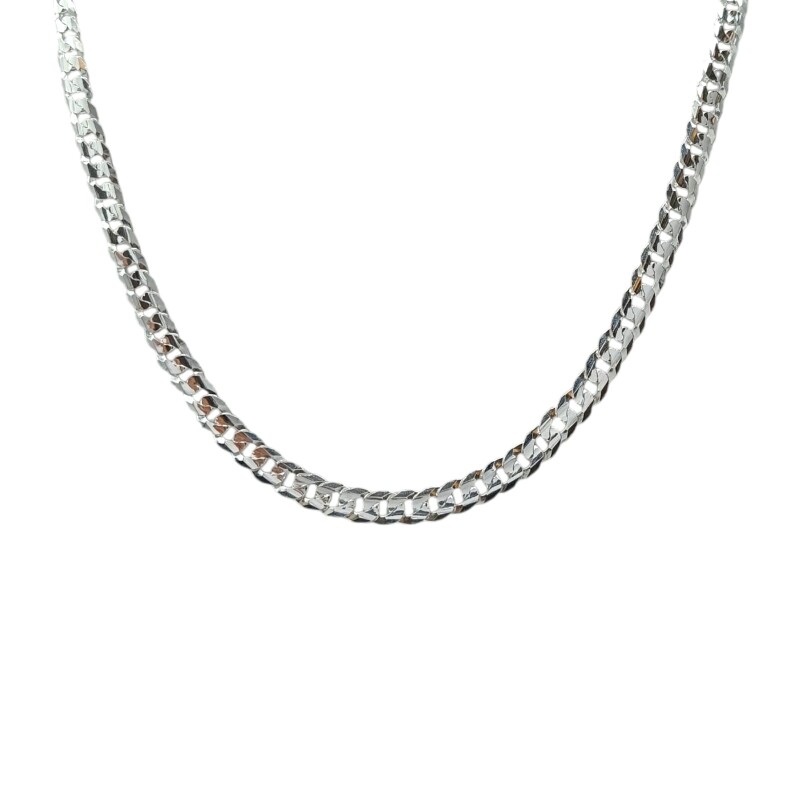 Cadena Cubana -Plata 925-Sin Piedra-CD3476 Sinpiedra