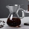 Cafetera Pour Over de Vidrio – Café de Goteo Manual con Filtro de Acero Inoxidable 400ml Cafetera Pour Over de Vidrio – Café de Goteo Manual con Filtro de Acero Inoxidable 400ml