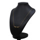 Cadena forcet oro 18k ,centro con zafiro azul tallado corazón Cadena forcet oro 18k ,centro con zafiro azul tallado corazón