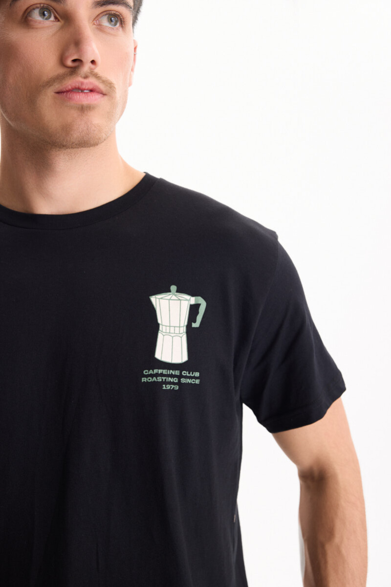 Remera Rosasters Negro