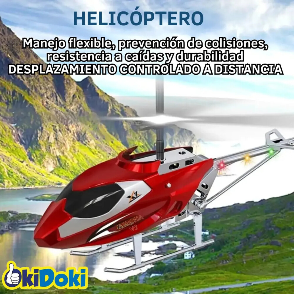 Helicóptero a control remoto Rojo