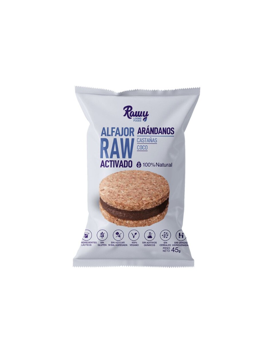 Alfajor Vegano Caja x12 Rawy - Arándanos 