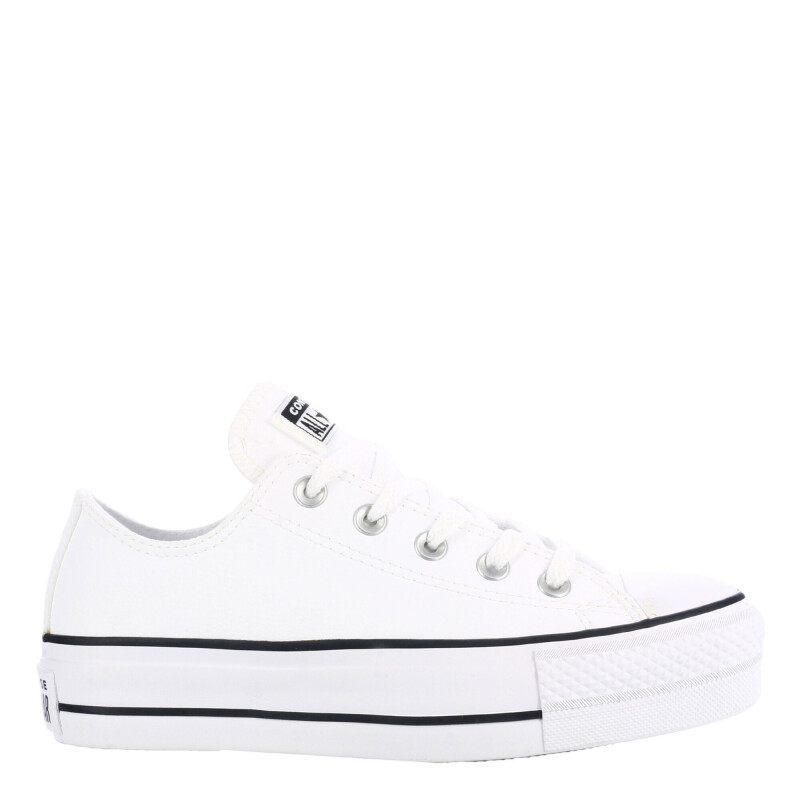 Championes Unisex Converse Plataforma Chuck Taylor Lift Blanco - Negro