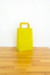 Bolsa lisa acuario 14x08x20 cm AMARILLO
