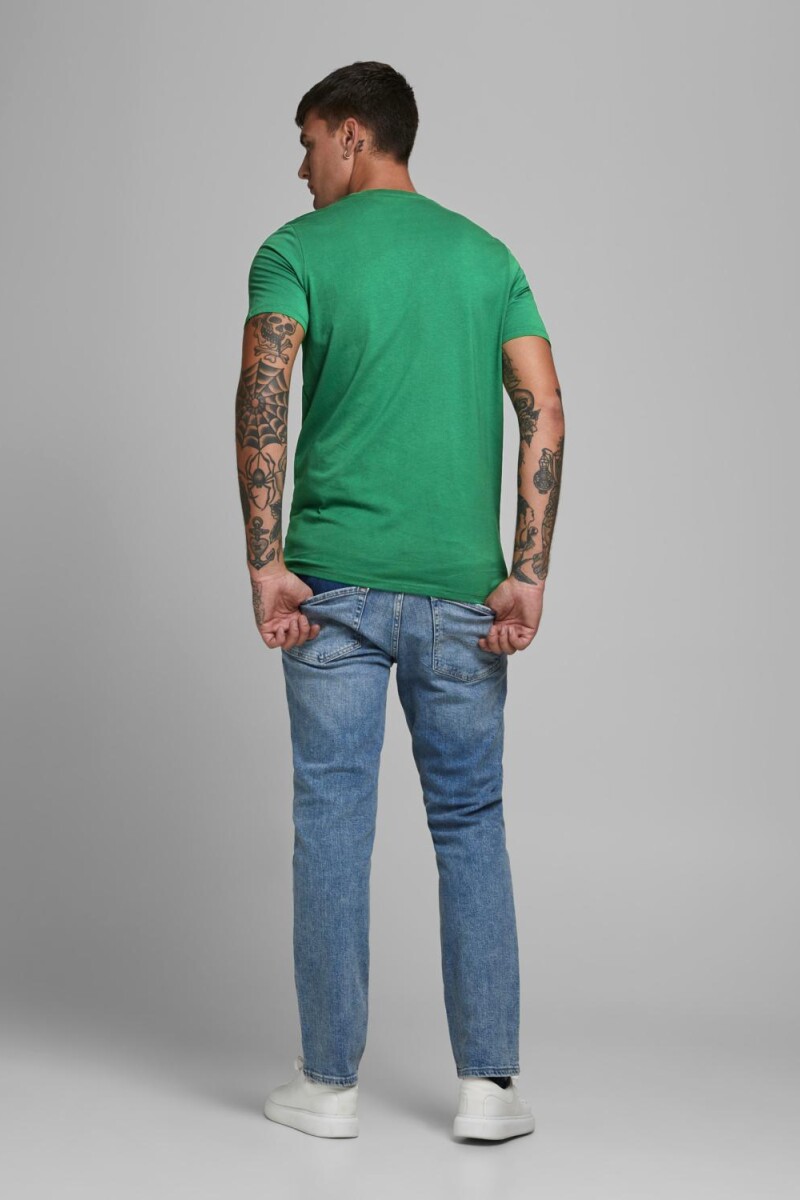 Camiseta básica de algodón orgánico Verdant Green