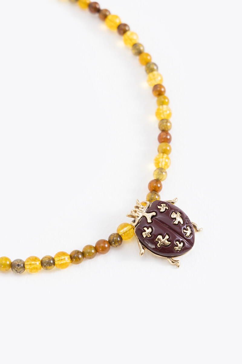 COLLAR GET LUCKY Bordo