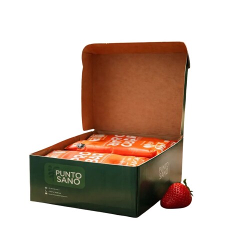 Barra de Proteína 45gr Caja x16 Punto Sano Frutilla