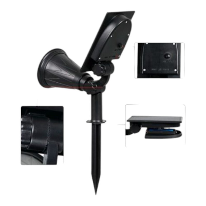 Foco Solar LED 7 Colores Exterior Foco Solar LED 7 Colores Exterior