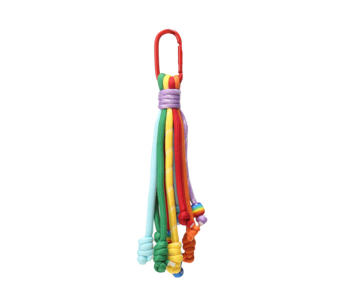 Llavero con cuerdas de colores Multicolor