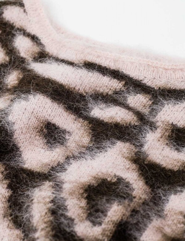 Buzo Lana Crop ROSA/MULTI