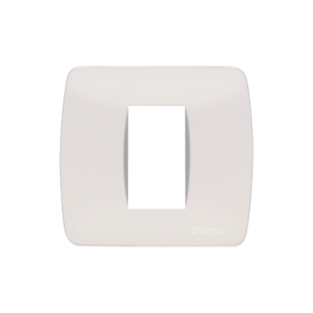 Plaqueta 2X2" p/1 módulo blanco - Loft ELE01276