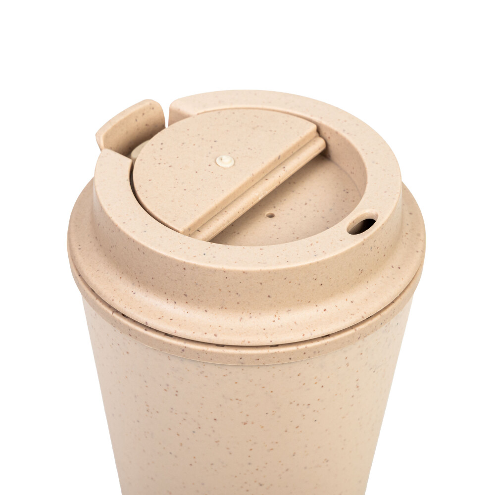 VASO CON TAPA POLIPROPILENO MULTICOLOR 350ML