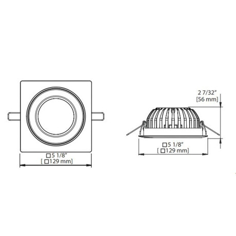 Lámpara Led Ledion Embutir 20w 3000k 001