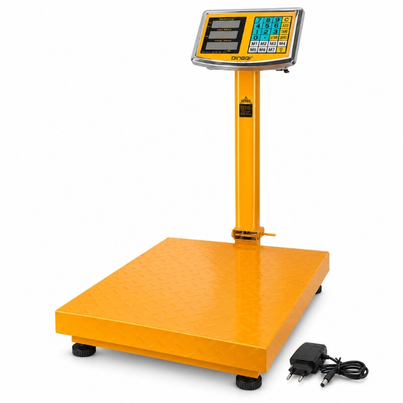 DINGQI BALANZA ELECTRÓNICA DE PLATAFORMA PREMIUM VISOR DOBLE 50 GRS - 300 KILOS Dingqi Balanza Electrónica De Plataforma Premium Visor Doble 50 Grs - 300 Kilos