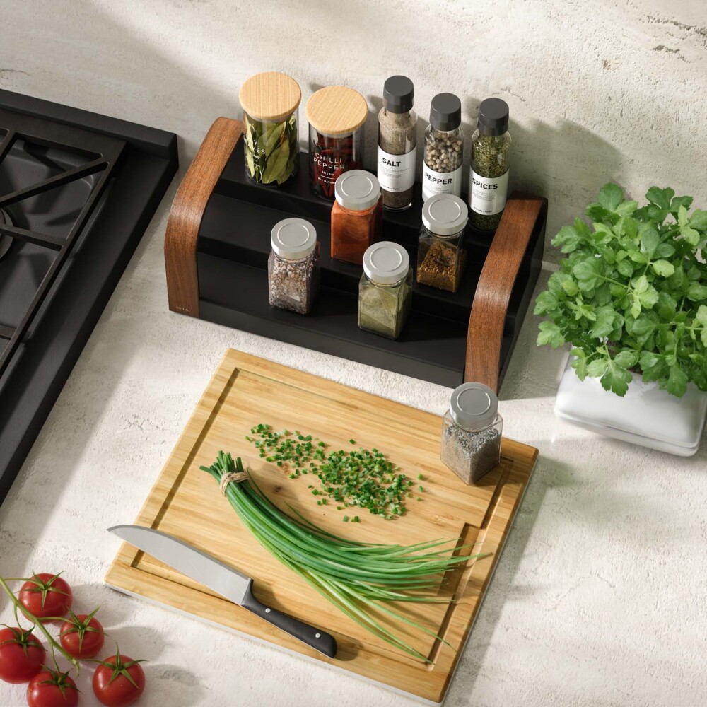 ORGANIZADOR PLASTICO-RECICLADO-Y-MADERA NEGRO BELLWOOD