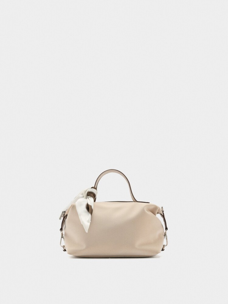 Bolso Tote De Textura Suave crudo