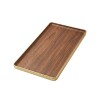 BANDEJA RECT MARRON 17.5X32.5CM Unica