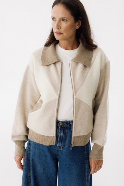 BOMBER CHESS Beige