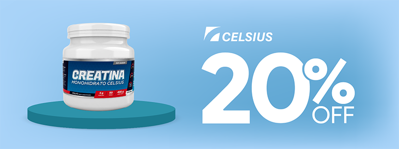 Creatina 20% off.
