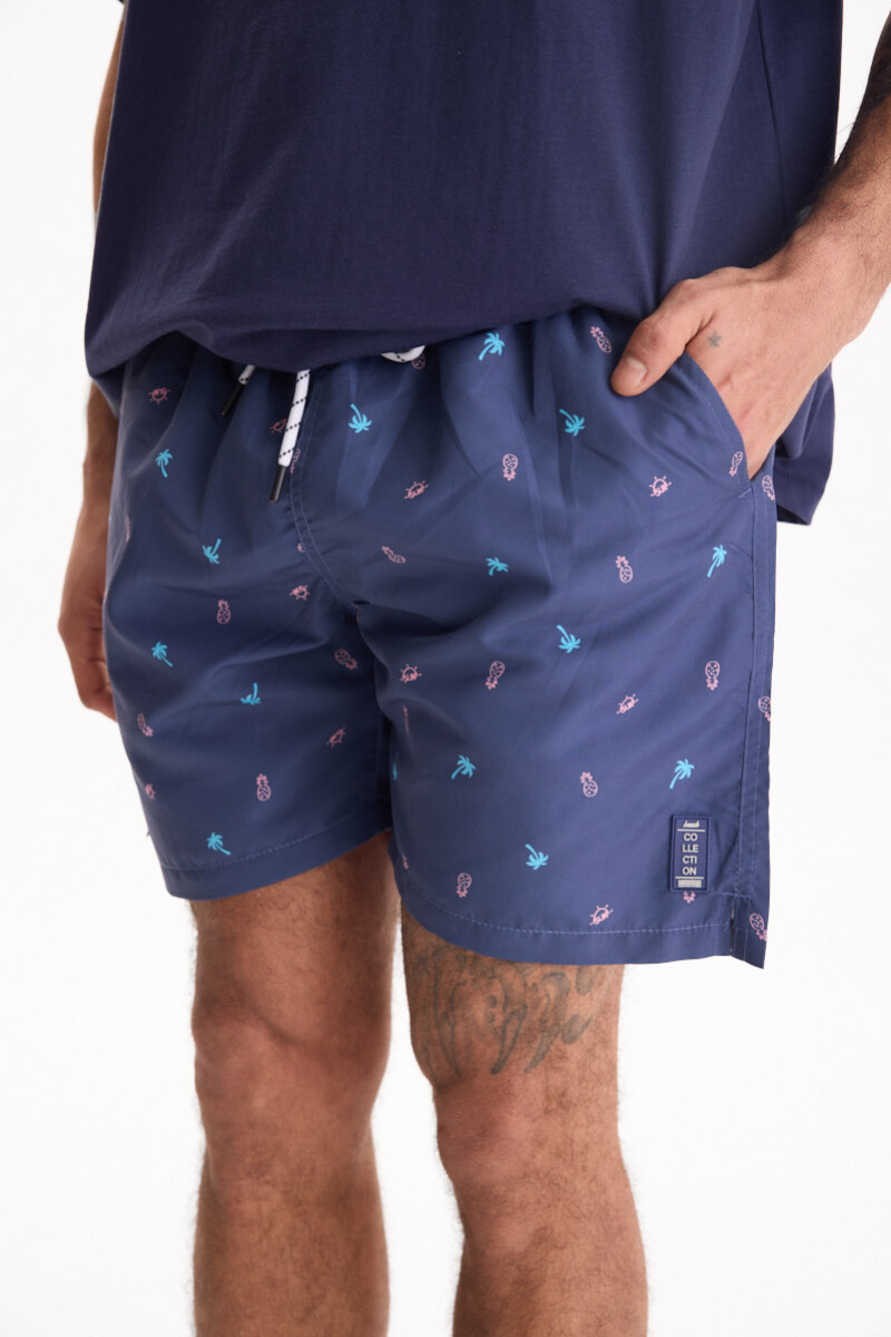Short Piña Azul