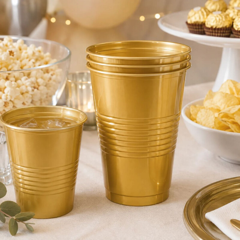 Vaso de 250 ml Dorado