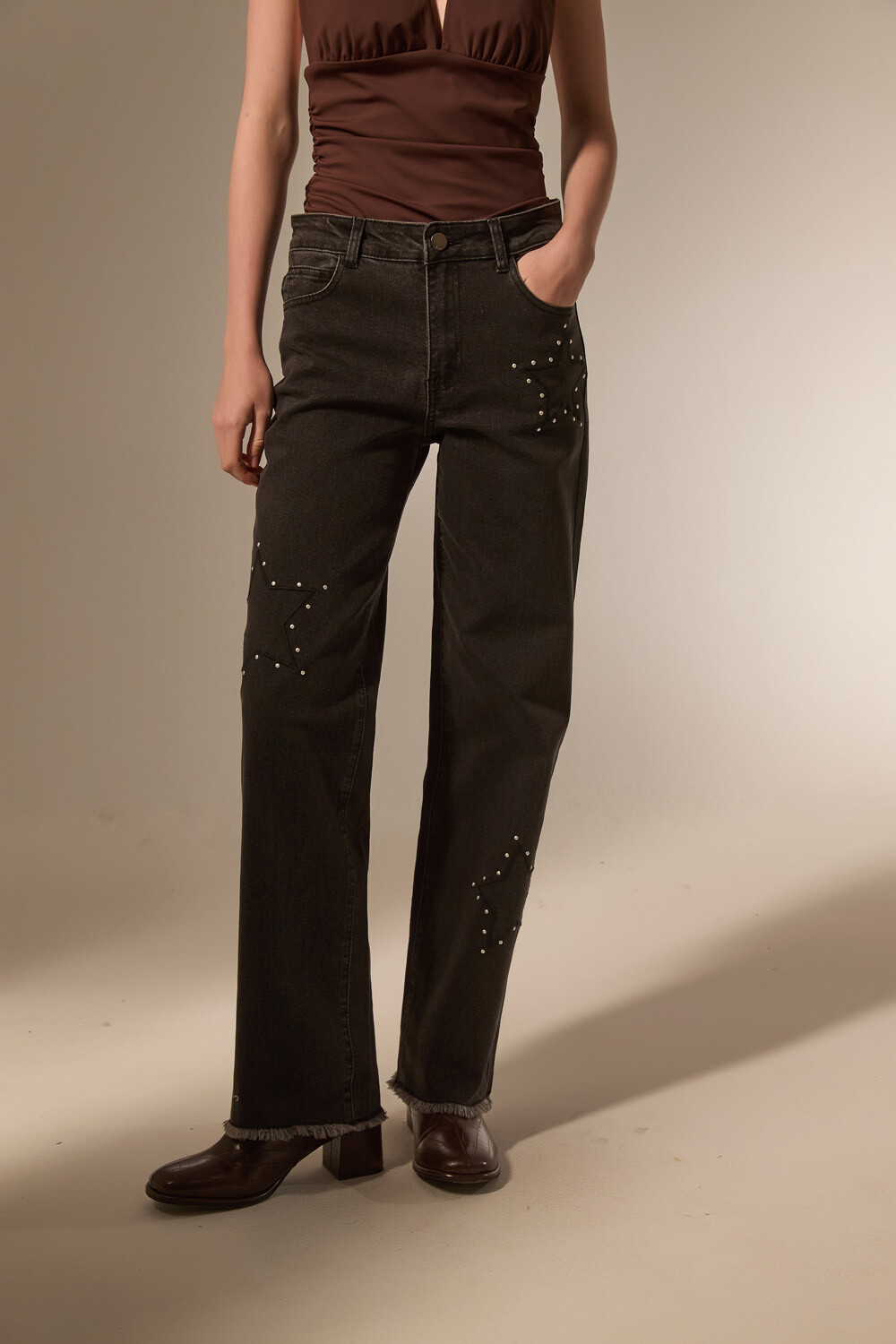 Pantalon Kaelis Gris Oscuro