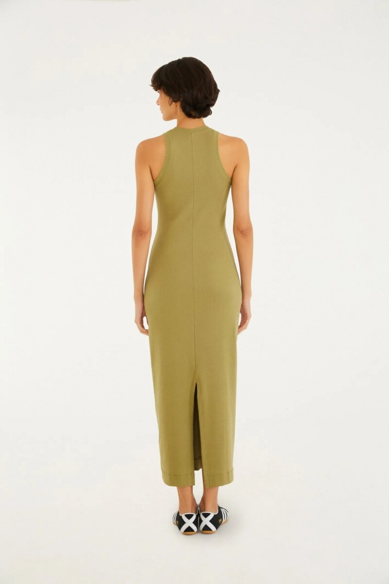 VESTIDO MIDI Verde