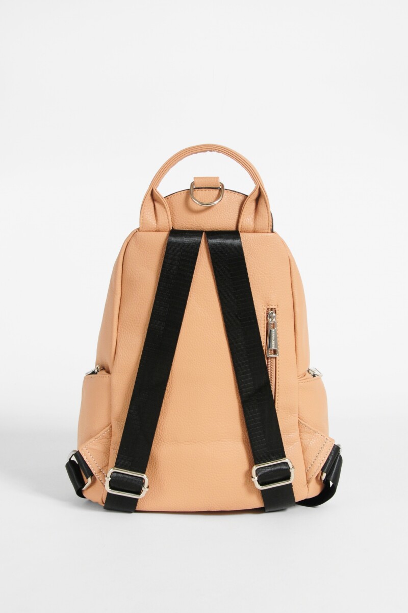 Mochila cierre vertical camel