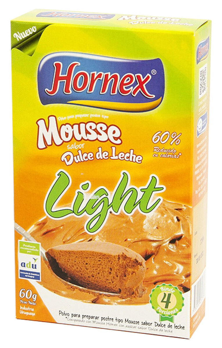 MOUSSE HORNEX LIGHT 4P 60G DULCE DE LECHE 
