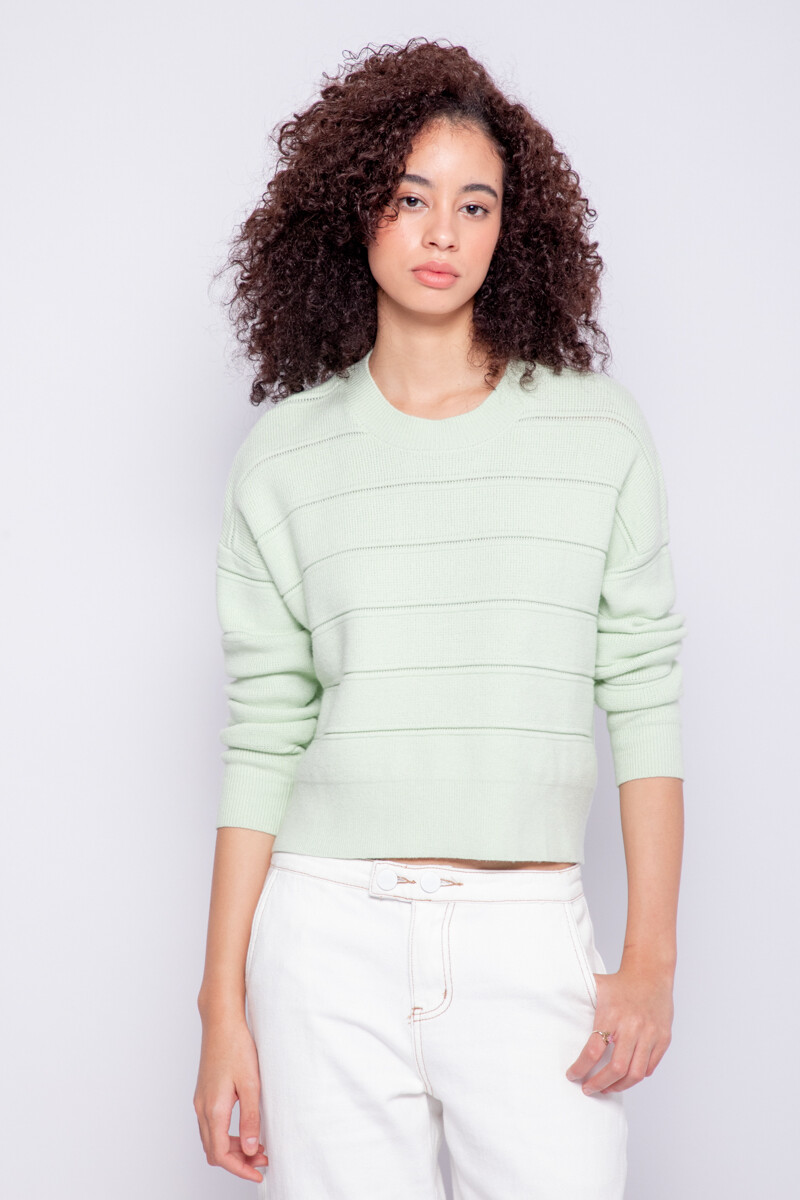 SWEATER WADE Verde Pastel