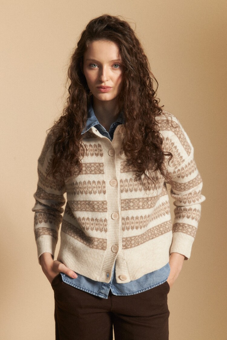 CARDIGAN FAUSTA Crudo
