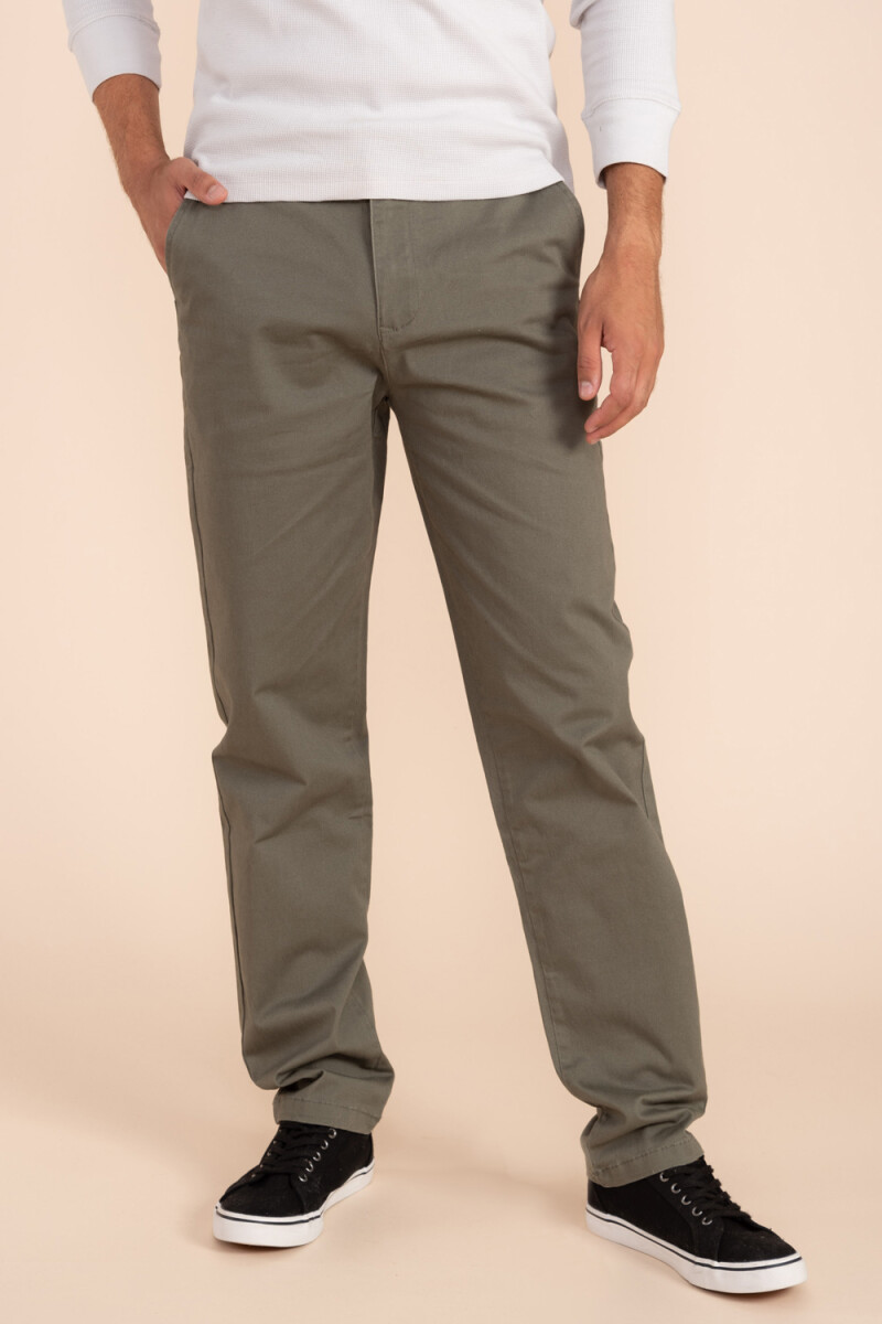 Pantalón chino Verde