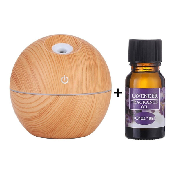 Difusor Aromas Ultrasónico Usb Humidificador + 6 Esencias Variante Claro Lavanda