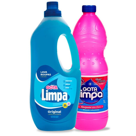 PACK DETERGENTE LIQUIDO P/ROPA GOTA LIMPA 2 LT ORIGINAL + OBSEQUIO PACK DETERGENTE LIQUIDO P/ROPA GOTA LIMPA 2 LT ORIGINAL + OBSEQUIO