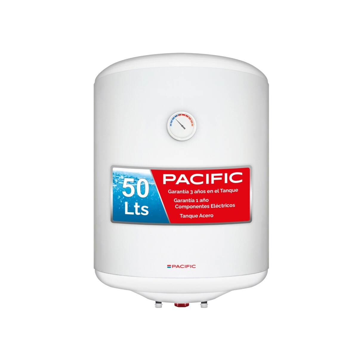 Termotanque 50 Lts. Acero Cilíndrico Pacific Pau050l 