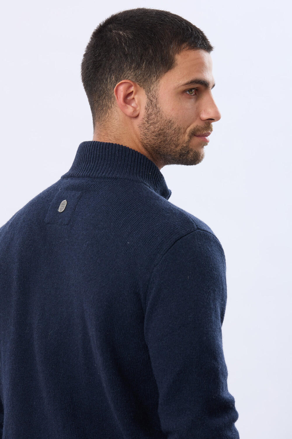 CAMPERA LANA TEJIDA Azul