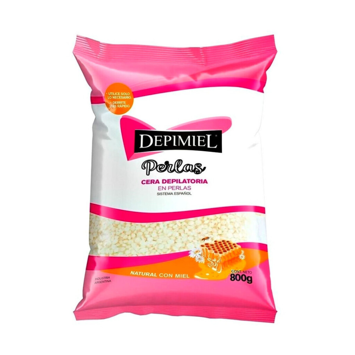 Cera Depilatoria DepiMIel en Perlas Natural con Miel 800gr 