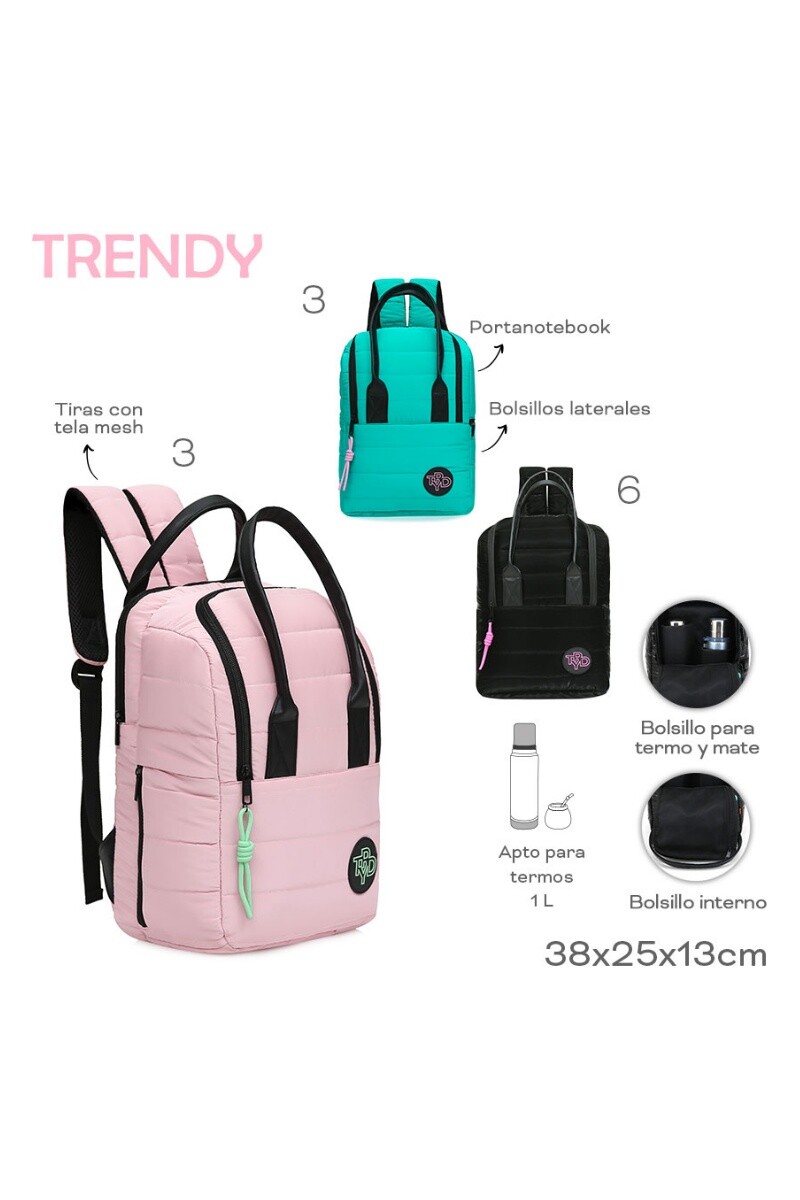 Mochila metera Trendy Rosa