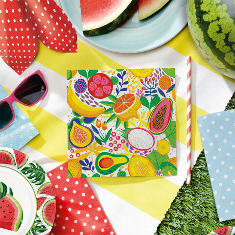 Servilleta Frutas Tropicales x20 Servilleta Frutas Tropicales x20
