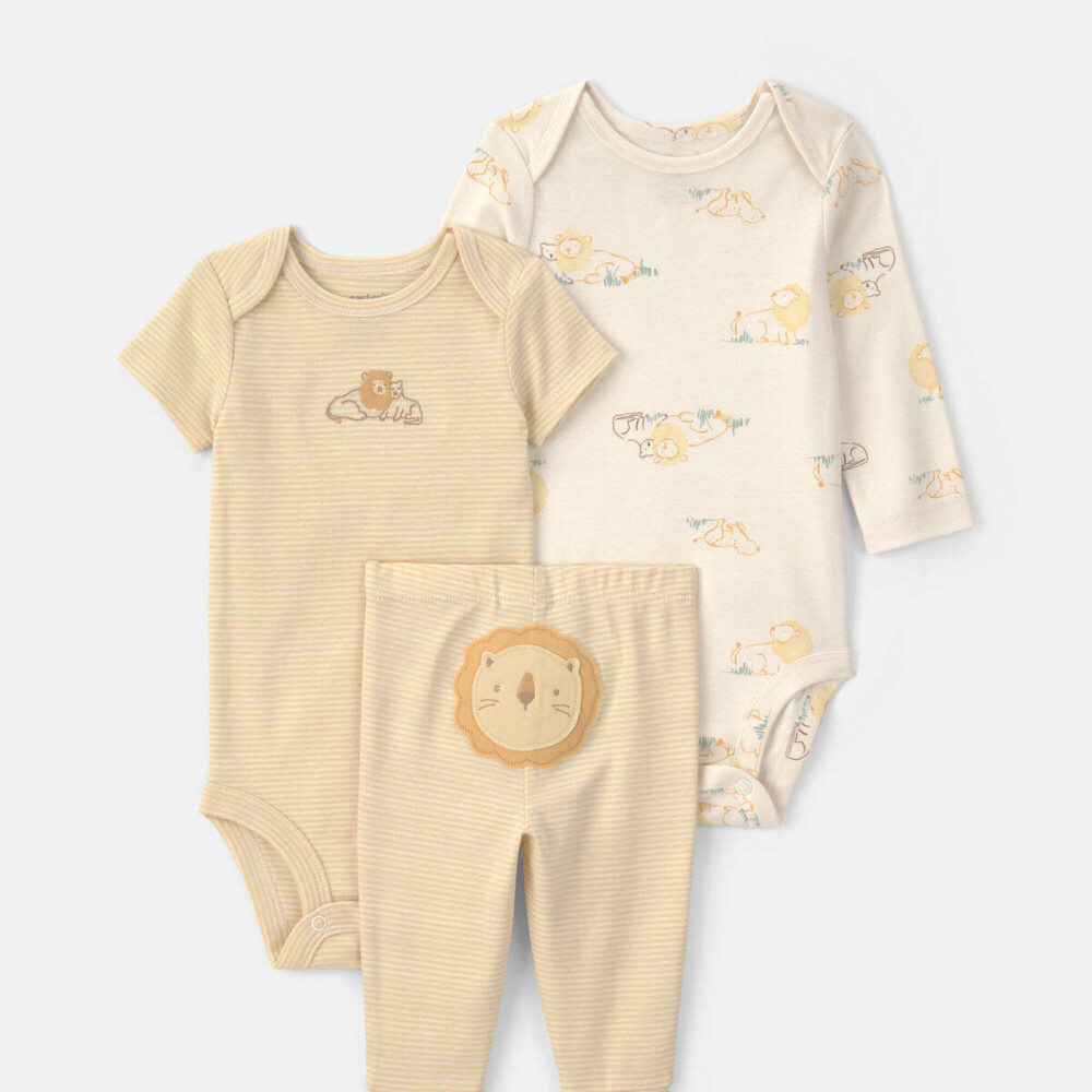 Set primer muda 3pz carters leon amarillo