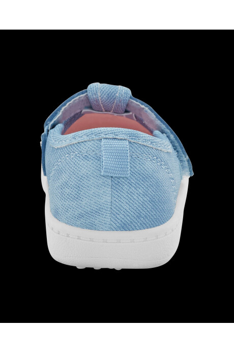 Championes denim, diseño floral Championes denim, diseño floral