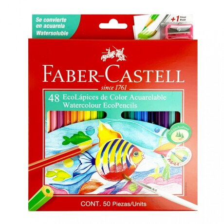 Lápices de Colores Acuarelables Faber-Castell x48 Lápices de Colores Acuarelables Faber-Castell x48