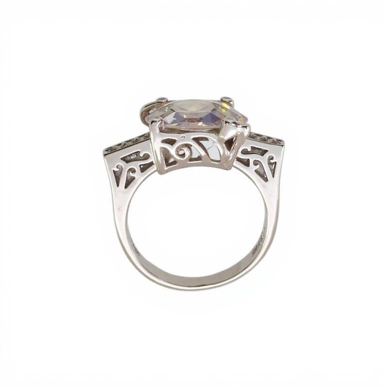 Anillo Halo-Plata 925-Piedra Zirconia-AN3528 conpiedra