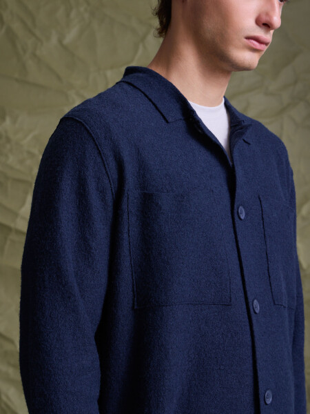 OVERSHIRT PIAUTOS MARINO