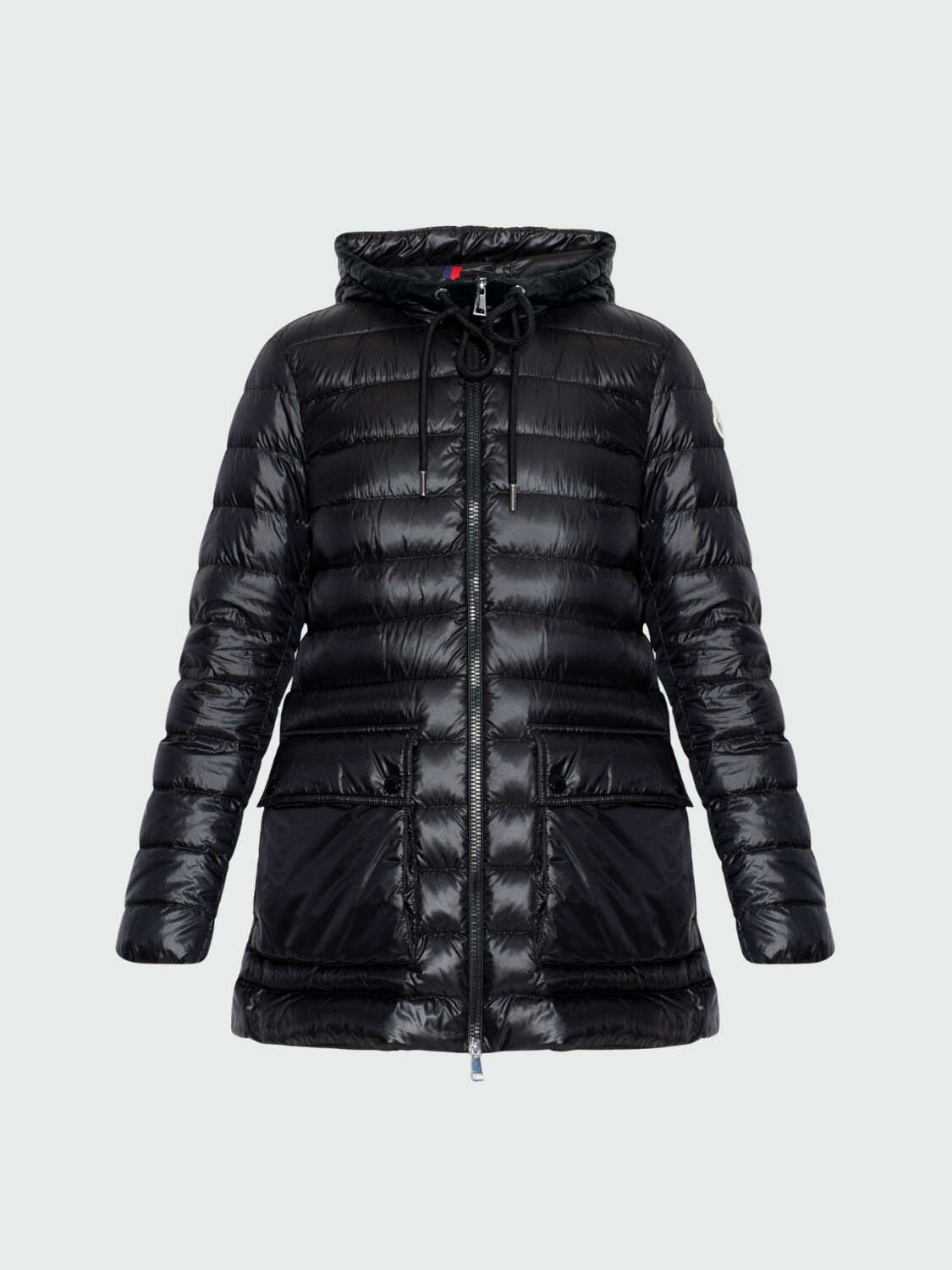 MONCLER - Campera Corta de Plumas Jasmin Negro