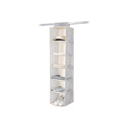 ORGANIZADOR 6 ESTANTES 30X30X127CM GRIS