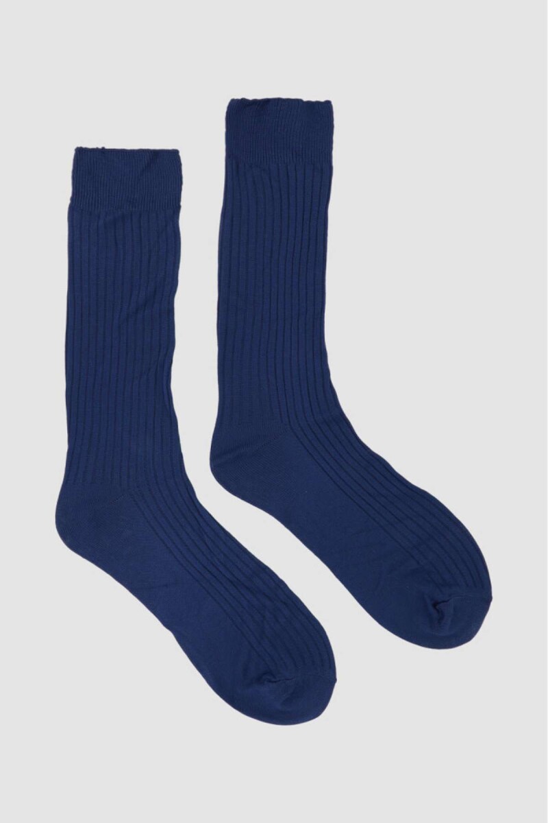 Medias de vestir sin elástico - Azul 