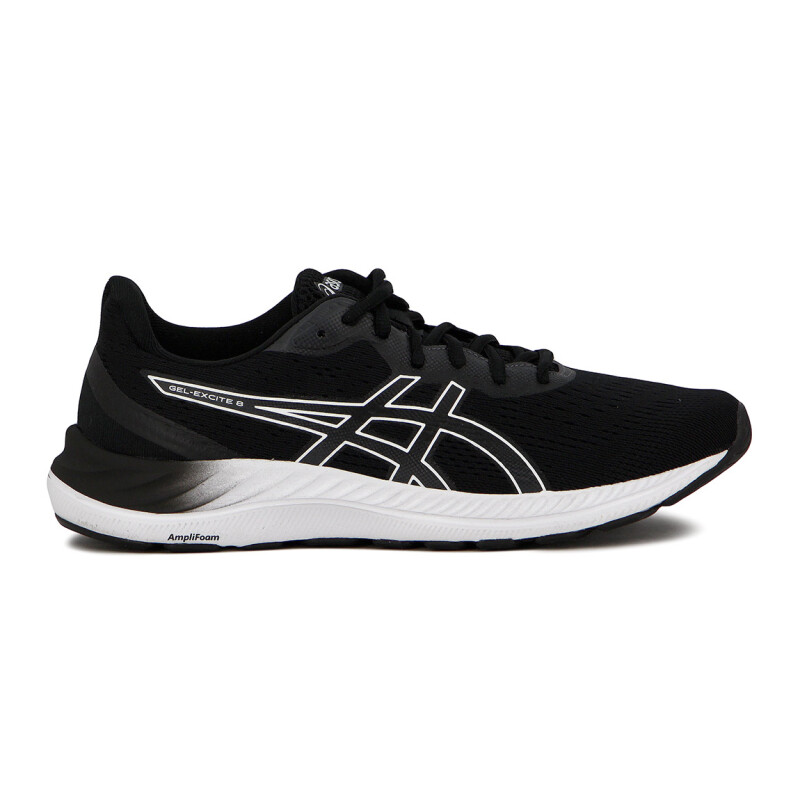 Asics Gel-Excite 8- Hombre Negro-Blanco