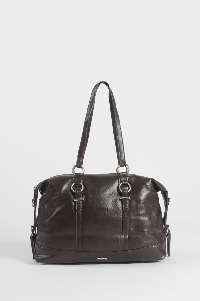 Bolso bandolera straps - chocolate 