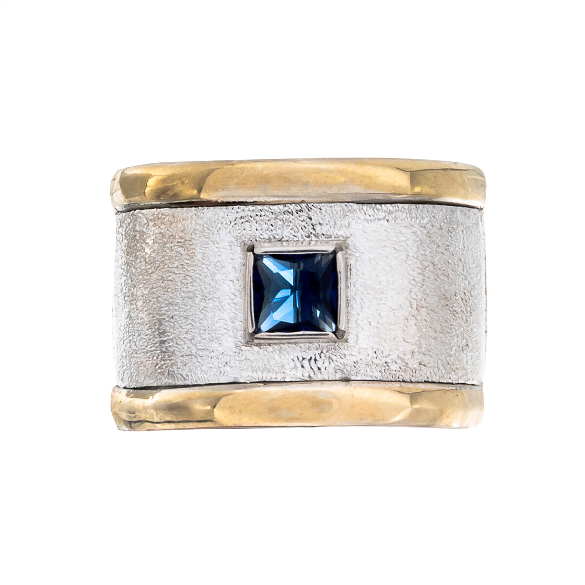 Anillo plata 925, double con circonia 